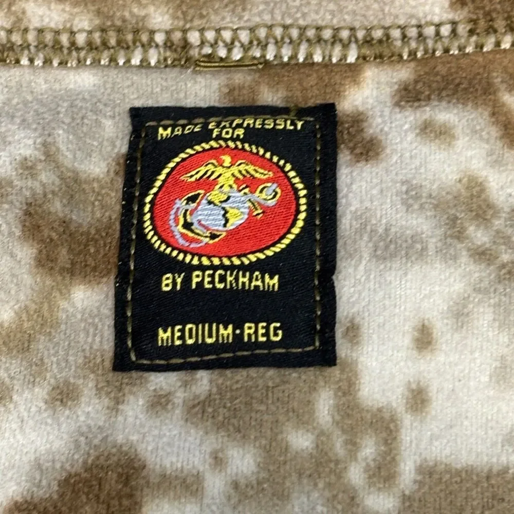 USMC Peckham Size Medium Polartec Fleece Jacket Desert MARPAT Camo C112 -10